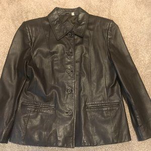 Women's M Brown Leather Jacket